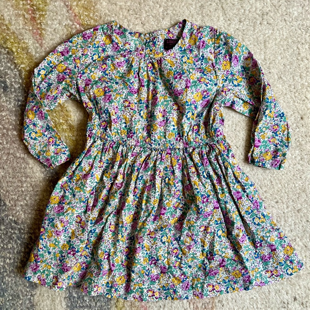 J. Crew Baby Liberty Floral Dress EUC 24mo